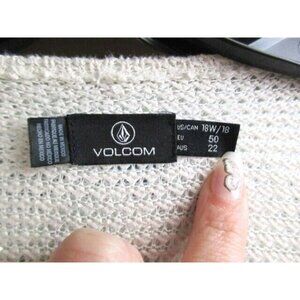 Volcom Sweater Womens 18W/18 Open‎ Front Waterfall Cardigan Stretch Viscose Lady